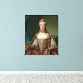 Portret van Marie Adelaide 1756 Canvas Afdruk (Insitu (Houten vloer))