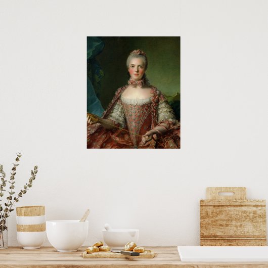 Portret van Marie Adelaide 1756 Poster (Keuken)