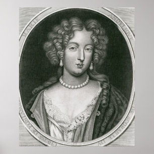 Portret van Marie Angelique de Scoraille Poster