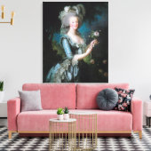 Portret van Marie Antoinette Canvas Afdruk (Insitu (Woonkamer))