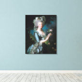 Portret van Marie Antoinette Canvas Afdruk (Insitu (Houten vloer))