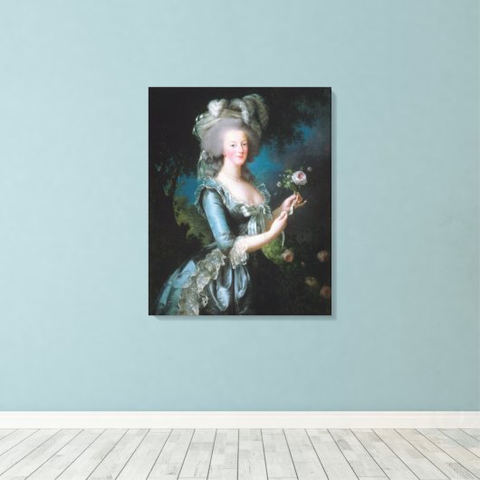 Portret van Marie Antoinette Canvas Afdruk (Insitu (Houten vloer))