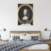 Portret van Marie-Antoinette de Canvas Afdruk (Insitu (Slaapkamer))