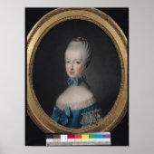 Portret van Marie-Antoinette de Poster (Voorkant)