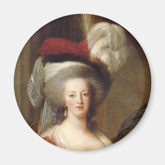 Portret van Marie Antoinette, Koningin van Frankri Magneet (Voorkant)
