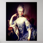 Portret van Marie Antoinette - Martin van Meytens Poster (Voorkant)
