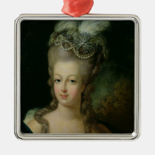 Portret van Marie-Antoinette Metalen Ornament