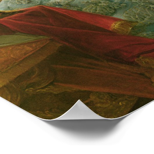 Portret van Marie Antoinette Queen of France Poster (Hoek)