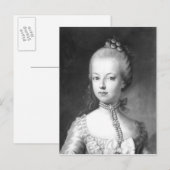 Portret van Marie-Antoinette van Habsbourg Briefkaart (Voorkant / Achterkant)