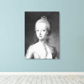 Portret van Marie-Antoinette van Habsbourg Canvas Afdruk (Insitu (Houten vloer))