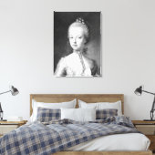 Portret van Marie-Antoinette van Habsbourg Canvas Afdruk (Insitu (Slaapkamer))