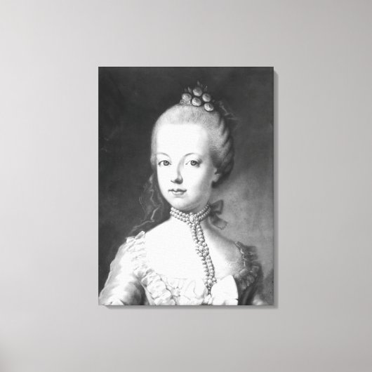 Portret van Marie-Antoinette van Habsbourg Canvas Afdruk (Voorkant)