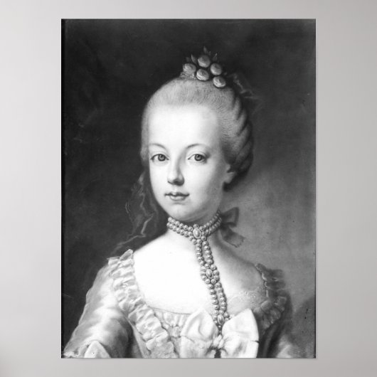 Portret van Marie-Antoinette van Habsbourg Poster (Voorkant)