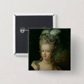 Portret van Marie-Antoinette Vierkante Button 5,1 Cm (Voorkant /achterkant)