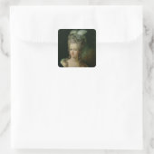 Portret van Marie-Antoinette Vierkante Sticker (Tas)