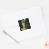 Portret van Marie-Antoinette Vierkante Sticker (Envelop)