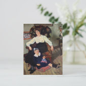 Portret van Marie Coca en haar dochter, 1913 Briefkaart (Staand voorkant)