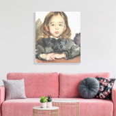Portret van Marie (Cute Young Girl) Canvas Afdruk (Insitu (Woonkamer))