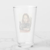 Portret van Marie (Cute Young Girl) Glas (Achterkant)