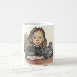 Portret van Marie (Cute Young Girl) Koffiemok