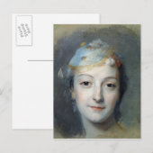 Portret van Marie Fel 1757 Briefkaart (Voorkant / Achterkant)