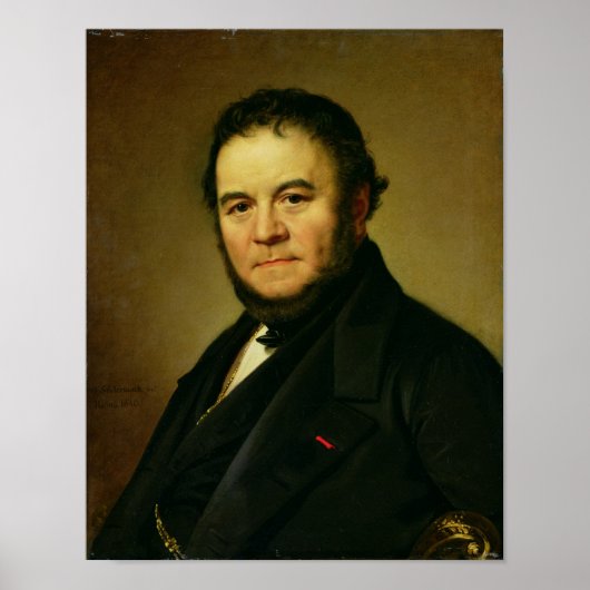 Portret van Marie Henri Beyle, bekend als Poster (Voorkant)