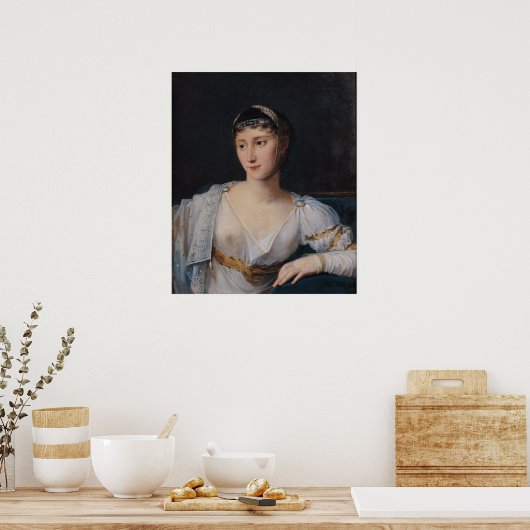 Portret van Marie-Pauline Bonaparte Poster (Keuken)
