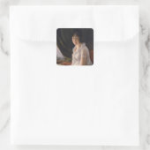Portret van Marie-Philippe-Claude Vierkante Sticker (Tas)