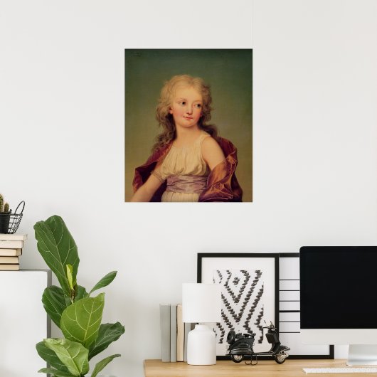 Portret van Marie-Therese Charlotte van Frankrijk Poster (Thuiskantoor)