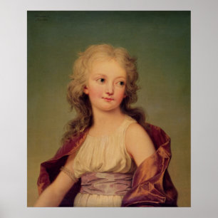 Portret van Marie-Therese Charlotte van Frankrijk Poster