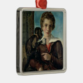 Portret van Marius Petipa in Ballet Metalen Ornament (Rechts)