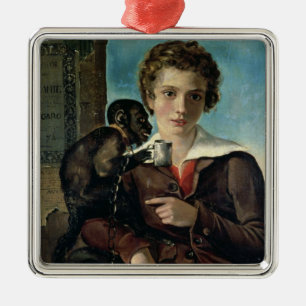 Portret van Marius Petipa in Ballet Metalen Ornament