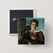 Portret van Marius Petipa in Ballet Vierkante Button 5,1 Cm (Voorkant /achterkant)