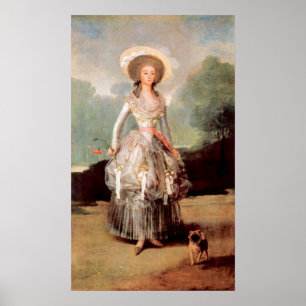 Portret van Marquesa de Pontejos Sandoval van Goya Poster