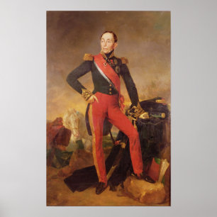 Portret van Marquis Emmanuel de Grouchy Poster