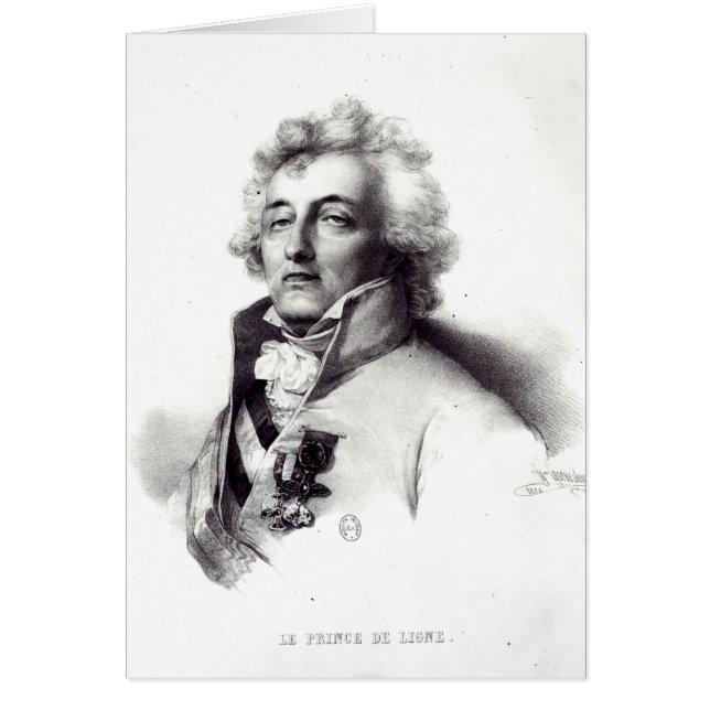 Portret van Marshal Charles-Joseph Prince (Voorkant)