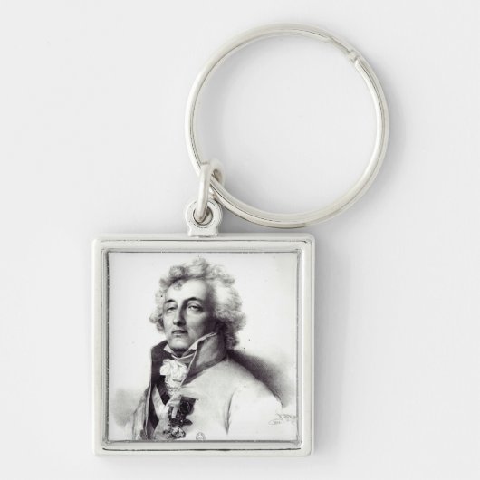 Portret van Marshal Charles-Joseph Prince Sleutelhanger (Voorkant)