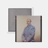 Portret van Marshal Ferdinand Foch 1920 Magneet (Voorkant / Achterkant)