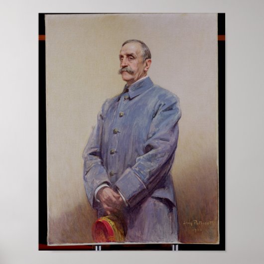 Portret van Marshal Ferdinand Foch 1920 Poster (Voorkant)
