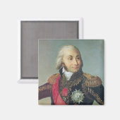 Portret van Marshal Jean-Baptiste Jourdan Magneet (Voorkant / Achterkant)