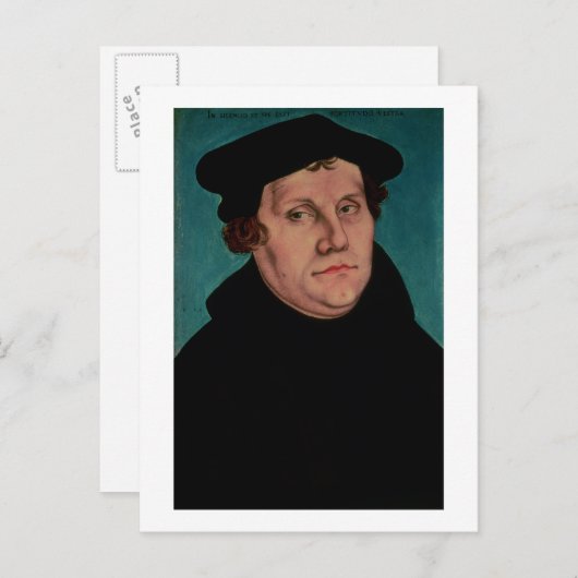 Portret van Martin Luther, 1529 Briefkaart (Voorkant / Achterkant)