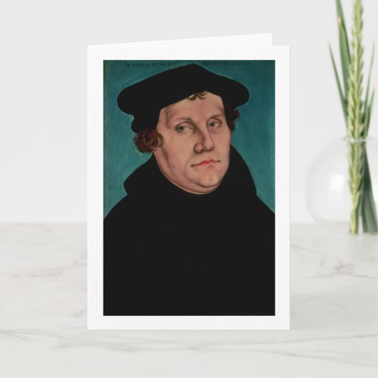 Portret van Martin Luther, 1529 Kaart (Voorkant)