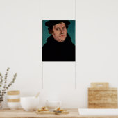Portret van Martin Luther, 1529 Poster (Keuken)