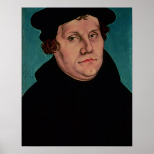 Portret van Martin Luther, 1529 Poster