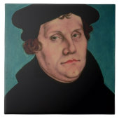 Portret van Martin Luther, 1529 Tegeltje (Voorkant)