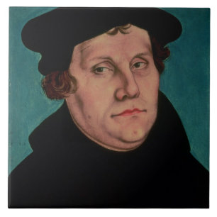 Portret van Martin Luther, 1529 Tegeltje
