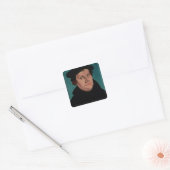 Portret van Martin Luther, 1529 Vierkante Sticker (Envelop)