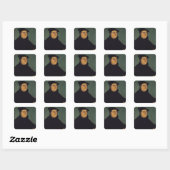 Portret van Martin Luther 1543 Vierkante Sticker (Vel)