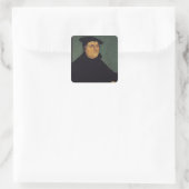 Portret van Martin Luther 1543 Vierkante Sticker (Tas)