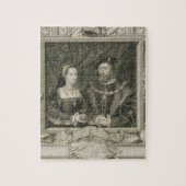 Portret van Mary (1496-1533) Koningin van Frankrij Legpuzzel (Verticaal)